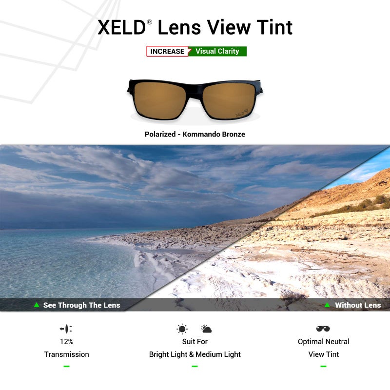 Mryok XELD Replacement Lenses for Oakley TwoFace OO9189 - Kommando Bronze - Image 4